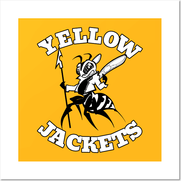 Yellow Jackets Mascot Wall Art by Generic Mascots